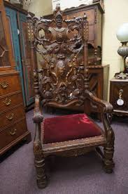 antique spanish throne chair