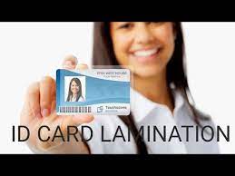 how to laminate id card using