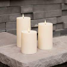 Infinity Wick Outdoor Ivory Candles 3