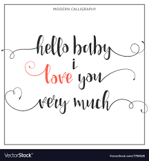 love you very much calligraphic e