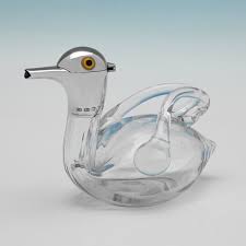 Duck Decanter In Sterling Silver