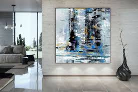 extra large wall art textured painting