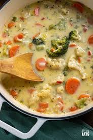 lighter creamy vegetable soup