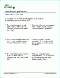Ratio Word Problems K5 Learning