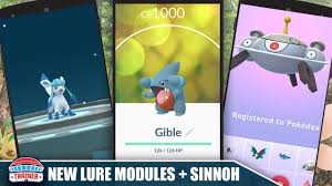 Gible Is Live How To Use New Lure Modules To Evolve Glaceon Etc More Sinnoh Pokemon Pokemon Go