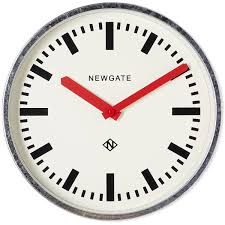 Newgate Clocks Luggage Wall Clock Red