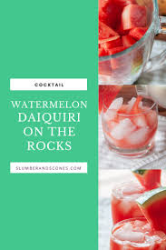 watermelon daiquiri on the rocks