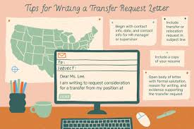 transfer request letter and email exles
