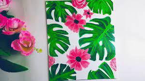 Painting Tropical Leaves Step By Step