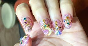 anese manicure crystal nails sailor