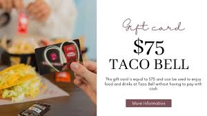 75 taco bell gift card best ways to get