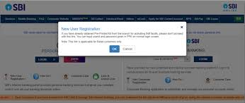 sbi net banking how to register