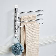 Stainless steel towel rail is sturdy with enough space for the whole family. 2021 Bathroom Stainless Steel Swivel Towel Rack Bar Holder Bath Towel Hanger Wall Mounted For Home Bathroom Hotel Use Bathroom Storage Organiza From Globaltradingco 20 61 Dhgate Com