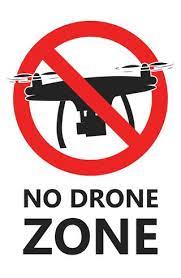 no drone zone sign no fly zone vector