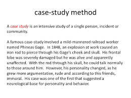 CASE STUDY METHOD    