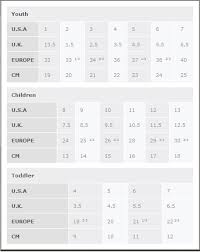 Kamik Toddler Shoe Size Chart Best Picture Of Chart