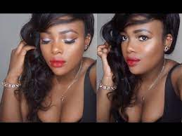 glam night out makeup for dark skin