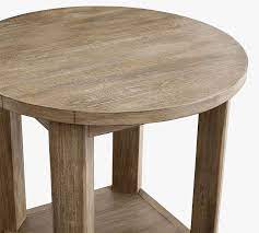 Benchwright Round End Table Pottery Barn