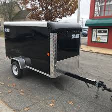 enclosed cargo trailer 4 x8 black