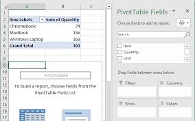 two pivot tables in single worksheet