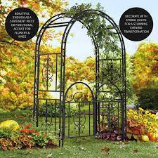 84 In Arch Metal Outdoor Garden Arbor