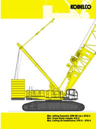Crawler Cranes Lattice Boom Kobelco Sl6000 Specifications