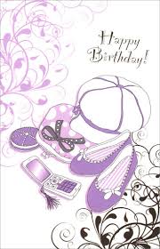 Purple Fashion Teen Birthday Card By Freedom Greetings