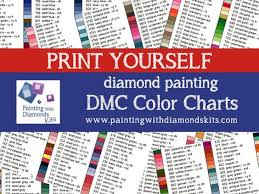 Printable Pdf Dmc Color Charts Diamond