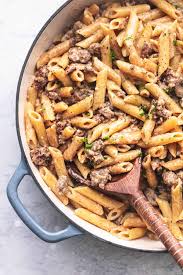 creamy sausage pasta creme de la crumb