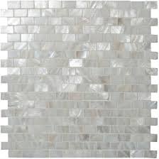 pearl brickbond shell mosaic tile