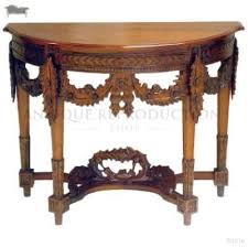 Antique Heavy Carved Console Wall Table