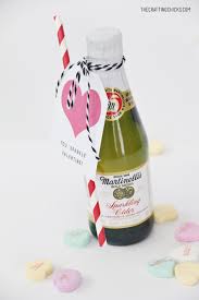 They liked its apple flavor, its bubbles and its color. Martinelli S Sparkling Cider Valentine S Day Party The Crafting Chicks