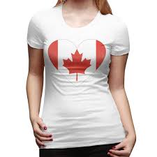 Amazon Com Canadian Flag Canada Maple Leaf Love T Shirts