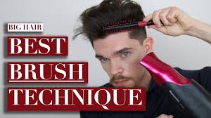 Then rinse the brush off. How To Use A Round Brush For Big Hair Youtube