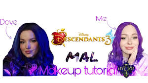 descendants 3 mal makeup tutorial dove