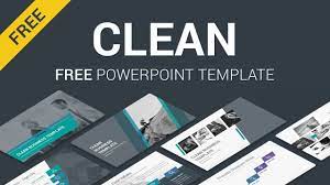 clean free powerpoint templates free