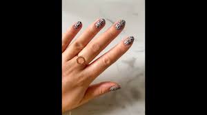 leopard effect nail topper nail