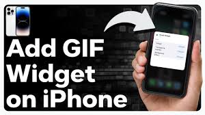 how to add a gif widget to iphone you