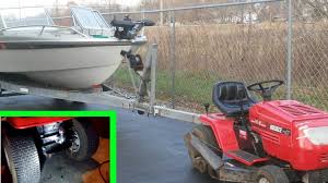 will a lawn tractor pull a boat trailer