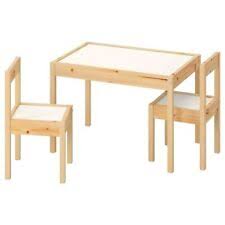 After the expense of an extension, we had a tight budget. Ikea Latt Children S Table 2 Chairs Wooden Pine Solid Wood Kids Furniture Set For Sale Online Ebay