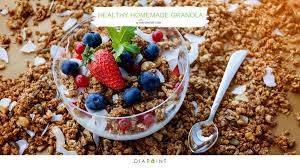 I need a recipe granola low sugar and carbs. Diapoint Me On Twitter Visit The Following Link For Pam S Delicious Healthy Homemade Granola Recipe Https T Co Zgim2vwfps Diapointme Diabetes Health Type1diabetes Caretakers Diabetesawareness Diabetescare Diabeteswellness