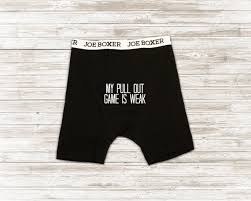 First Fathers Day Gift New Dad Boxer Briefs Mens Underwear Gift For New Dad Dad To Be Gift Pull Out Game Is Weak
