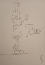 The lakeland lakers have long been represented by a line drawing of a wave and a simple l on uniform caps. Graphite Drawing Me Old 7up Mascot Fido Dido 90s