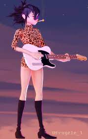 noodle playing her guitar : r/gorillaz
