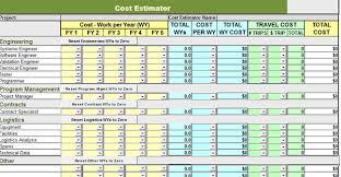 Project Cost Estimate Template Spreadsheet As Rental Property