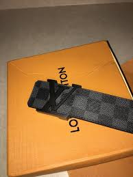 Authentic Louis Vuitton Men S Damier Graphite Belt Size 95 38