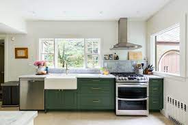 a 1930s green kitchen brightens up in