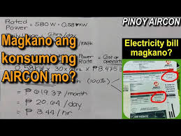 aircon electricity bill magkano
