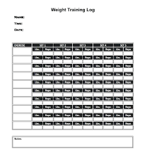 Weight Lifting Template Excel Workout Log Here The Fitness