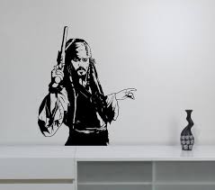 Captain Jack Sparrow Sticker Vinyl Wall
